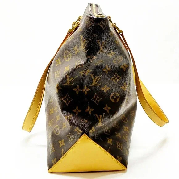 Louis Vuitton LV Shoulder Bag Cabas Mezzo Brown Monogram 700-052725 Shoulder Bags